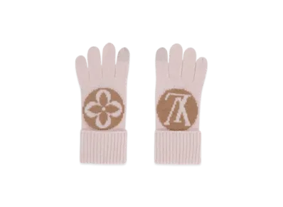 Louis Vuitton Gloves Maille LV Medallion "Camel Rose"