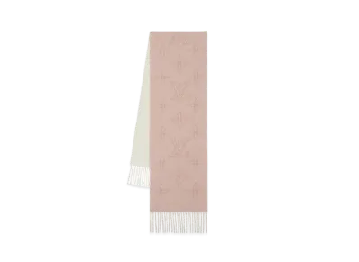 Louis Vuitton Flight Mode Mahina Scarf "Rose/Beige"