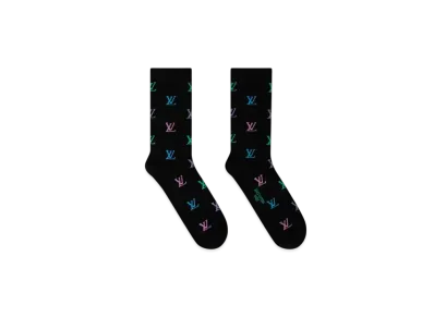 Louis Vuitton Men's LV Blason Shading Socks "Noir"