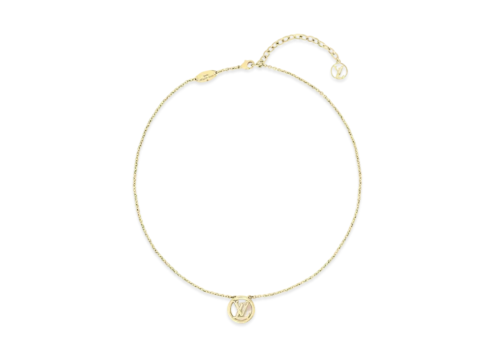 Louis Vuitton L TO V Necklace "Gold"