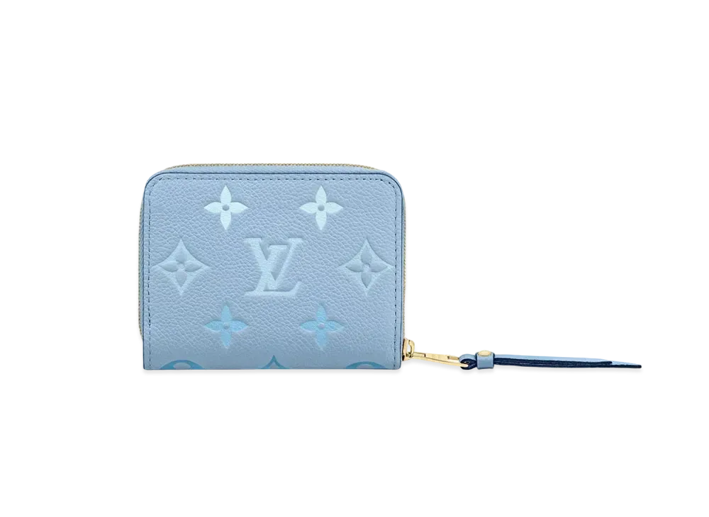 Louis Vuitton Zippy Coin Purse Monogram Empreinte LV By the Pool "Light Blue"