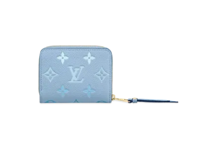 Louis Vuitton Zippy Coin Purse Monogram Empreinte LV By the Pool "Light Blue"
