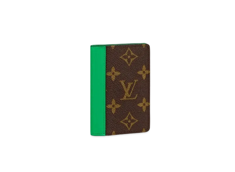 Louis Vuitton Pocket Organizer Monogram Macassar "Minty Green"