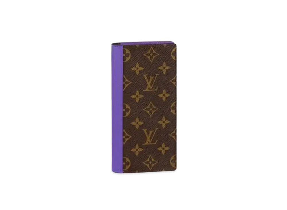 Louis Vuitton Brazza Wallet Monogram Macassar "Purple"