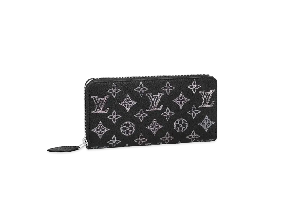 Louis Vuitton Zippy Wallet Monogram Mahina Flight Mode "Noir"