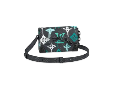 Louis Vuitton Steamer Wearable Wallet Monogram Eclipse LV Graffiti