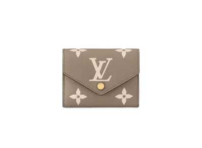 Louis Vuitton Victorine Wallet Monogram Empreinte Leather "Turtledove/Creme"