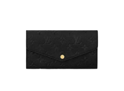 Louis Vuitton Sarah Wallet Monogram Empreinte Leather "Noir"