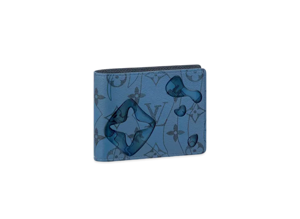 Louis Vuitton Slender Wallet Monogram Aquagarden "Abyss Blue"