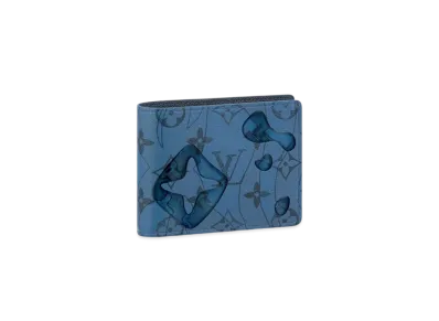 Louis Vuitton Slender Wallet Monogram Aquagarden "Abyss Blue"