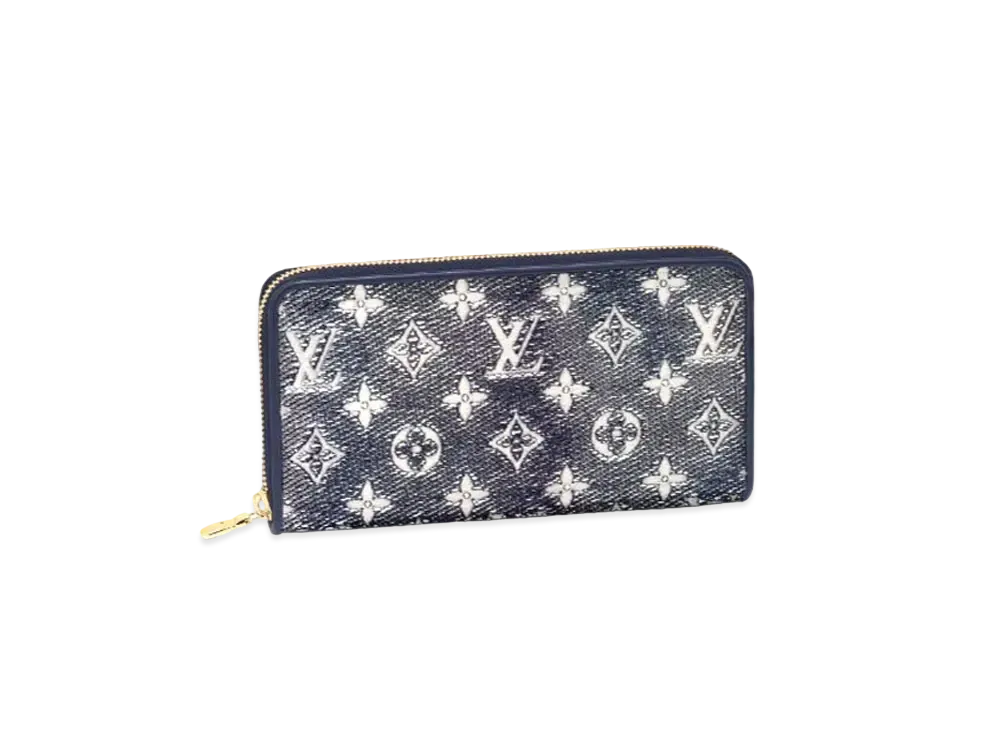 Louis Vuitton Zippy Wallet Monogram Jacquard "Blue"