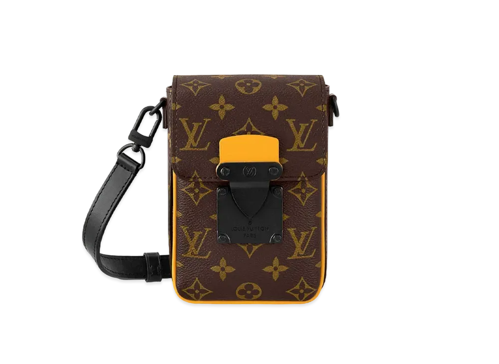 Louis Vuitton S-Lock Vertical Wearable Wallet Monogram Macassar "Monogram Radiant Sun"