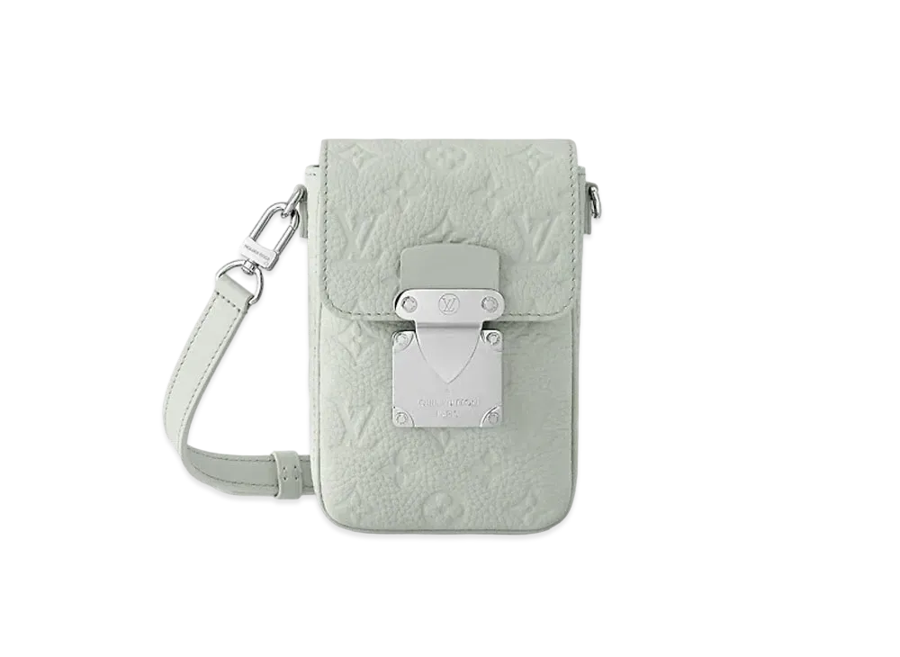 Louis Vuitton S-Lock Vertical Wearable Wallet Monogram Taurillon Leather "Mineral Grey"