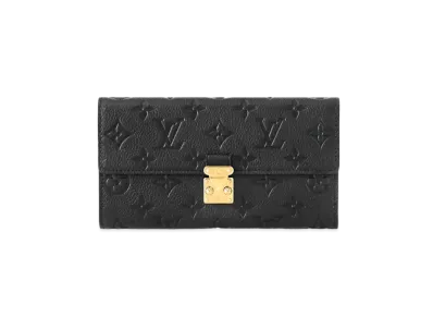 Louis Vuitton Sarah Wallet Monogram Empreinte Leather "Noir"