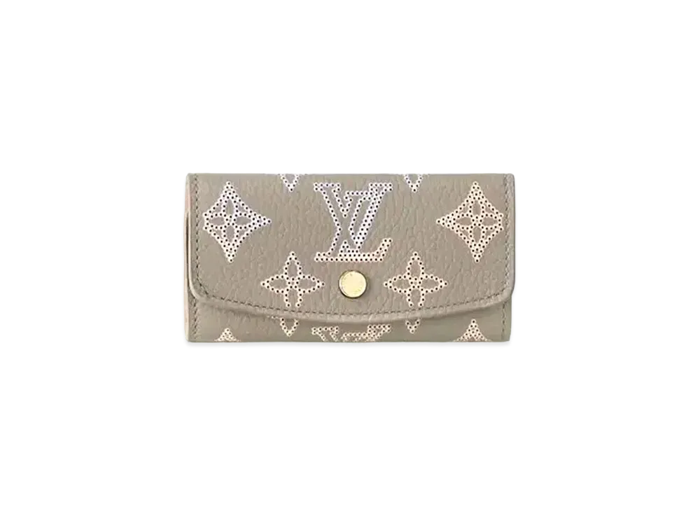 Louis Vuitton Flight Mode 4 Key Holder Mahina Leather Japan Exclusive "Gris"