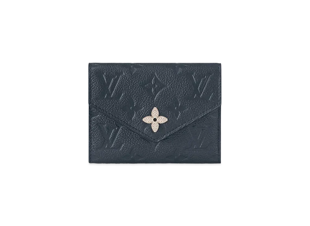 極美品　ルイヴィトン ポルトフォイユ ヴィクトリーヌ アンプラント 黒 ポルトフォイユ・ヴィクトリーヌ ルイヴィトン LOUIS VUITTON