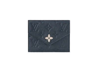 Louis Vuitton Monogram Victorine Wallet Empreinte Leather "Navy"