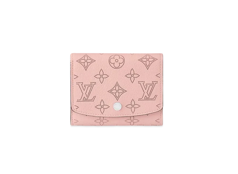 Louis Vuitton Iris Compact Wallet Monogram Mahina "Rose Jasmine"