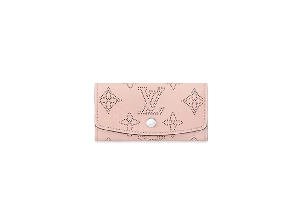 Louis Vuitton 4 Key Holder Mahina Leather "Rose Jasmine"
