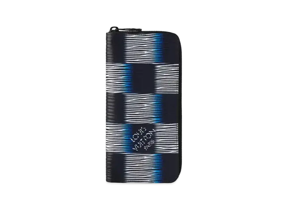 Louis Vuitton Zippy Wallet Vertical Damier Rush Epi XL Leather "Blue Moon"