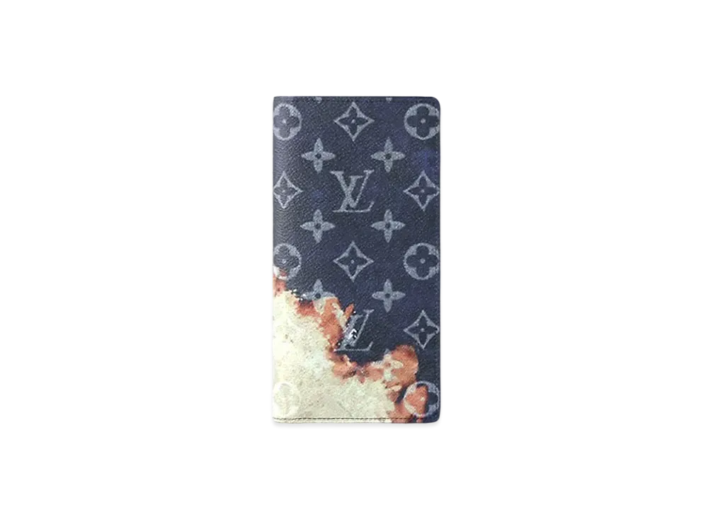 Louis Vuitton Brazza Wallet Monogram Bleach "Ink Blue"