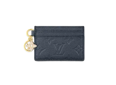 Louis Vuitton LV Charms Card Holder Monogram Empreinte Leather "Navy"