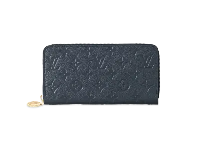 Louis Vuitton Monogram Zippy Wallet Empreinte Leather "Navy"