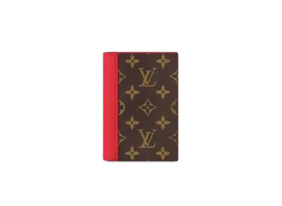 Louis Vuitton Passport Cover Monogram Macassar Canvas "Rouge"