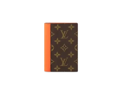Louis Vuitton Passport Cover Monogram Macassar Canvas "Volcano Orange"