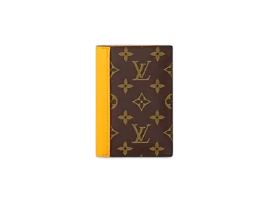 Louis Vuitton Passport Cover Monogram Macassar Canvas "Jaune Mat"