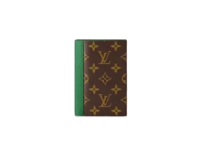 Louis Vuitton Passport Cover Monogram Macassar Canvas "Vert"