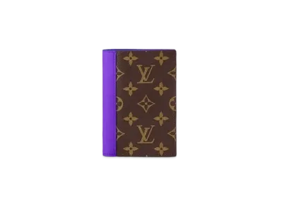 Louis Vuitton Passport Cover Monogram Macassar Canvas "Violet Fonce"