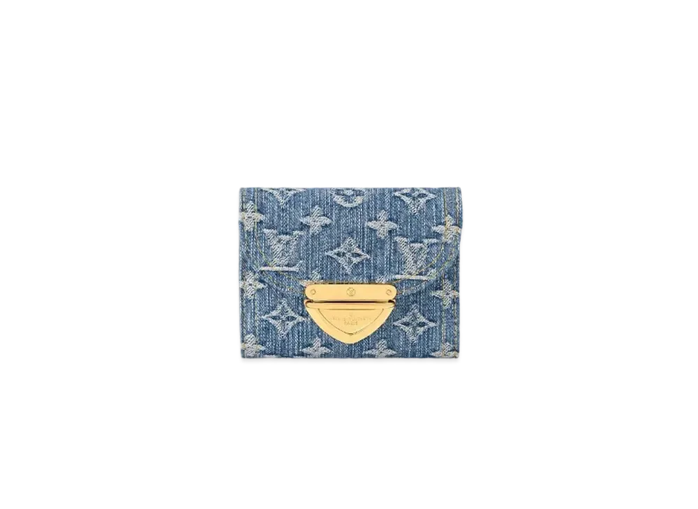 Louis Vuitton Victorine Wallet Monogram Denim "Blue Denim"