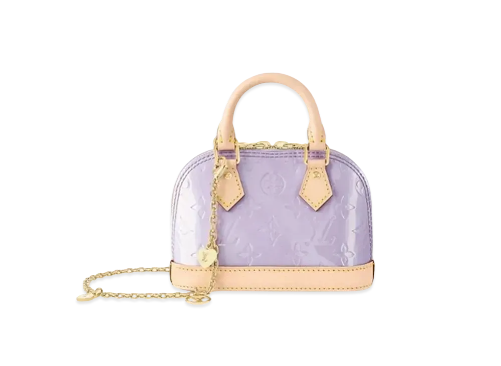 Louis Vuitton Nano Alma Monogram Vernis "Glossy Lilac"