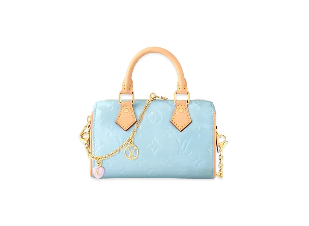 Louis Vuitton Nano Speedy Monogram Vernis "Sky"