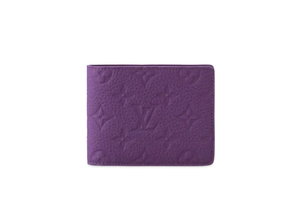 Louis Vuitton Multiple Wallet Monogram Taurillon Leather "Violet Fonce"