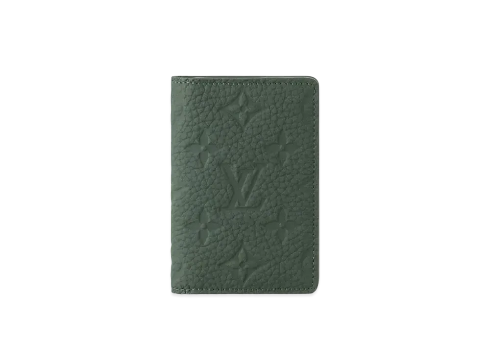 Louis Vuitton Pocket Organizer Monogram Taurillon Leather "Vert Fonce"