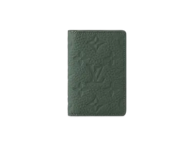 Louis Vuitton Pocket Organizer Monogram Taurillon Leather "Vert Fonce"
