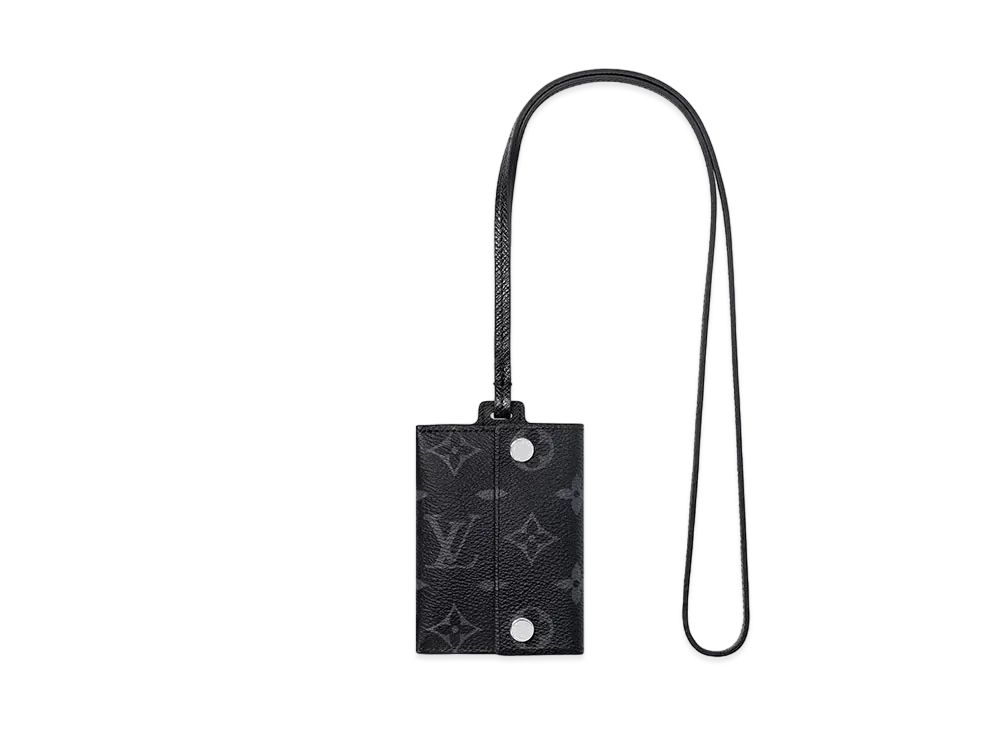 Louis Vuitton Card Holder Necklace Taigarama "Noir"
