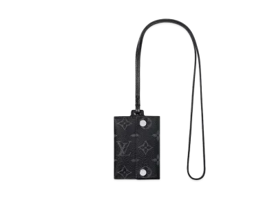 Louis Vuitton Card Holder Necklace Taigarama "Noir"