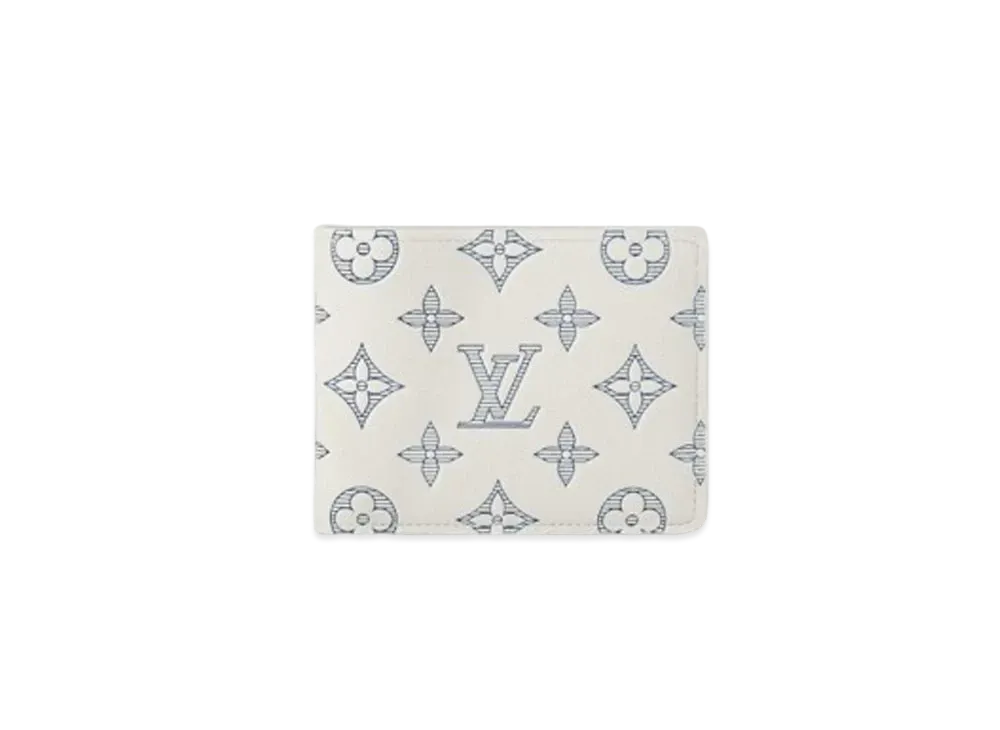 Louis Vuitton Multiple Wallet Monogram Shadow "Blanc"