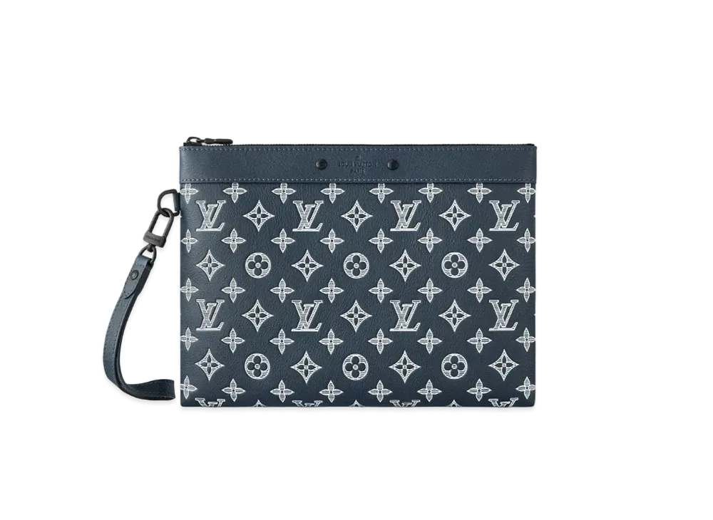 Louis Vuitton Pochette To Go Monogram Shadow "Blue Marine"