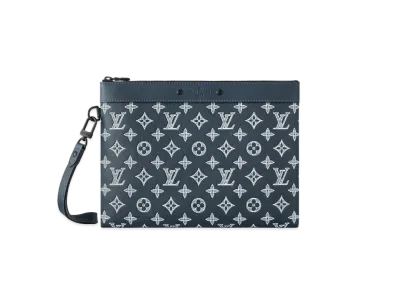 Louis Vuitton Pochette To Go Monogram Shadow "Blue Marine"