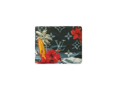 Louis Vuitton Slender Wallet Monogram Surfin' Coated Canvas "Navy Blue"