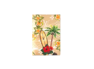 Louis Vuitton Passport Cover Monogram Surfin' Coated Canvas "Sand"