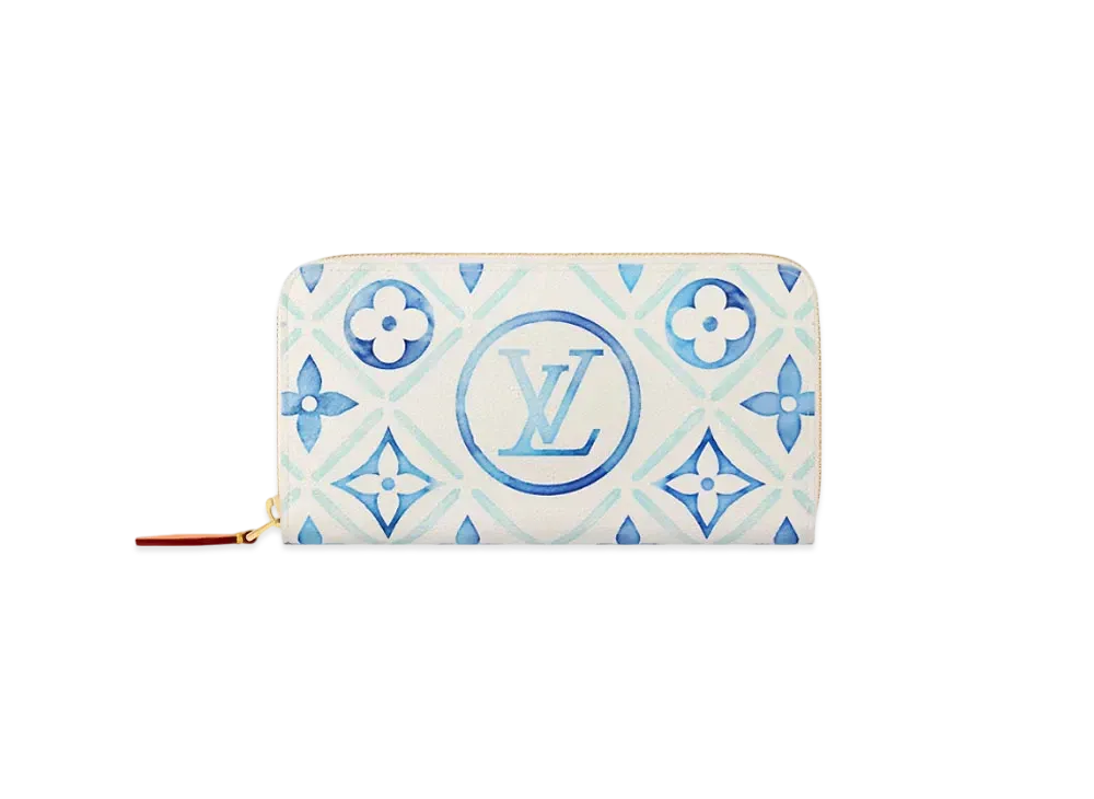 Louis Vuitton Zippy Wallet Monogram Tiles Canvas "Lagoon"