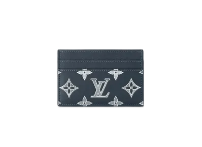 Louis Vuitton Double Card Holder Monogram Shadow "Blue Marine"