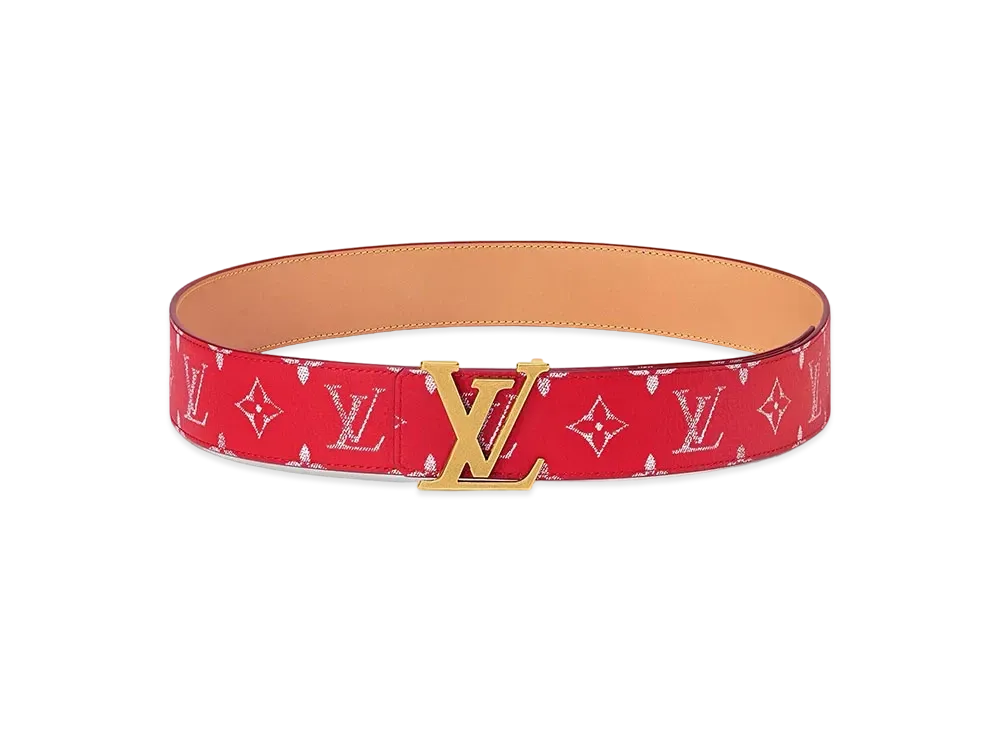 Louis Vuitton LV Initiales 40mm Reversible Belt Monogram "Rouge"