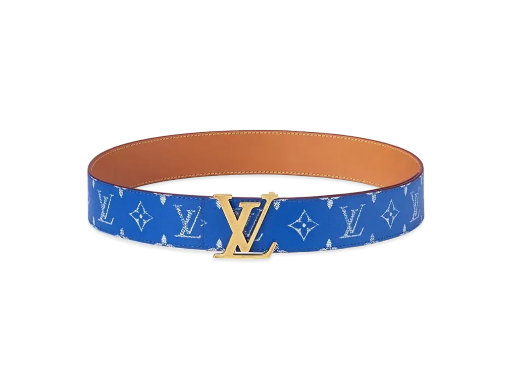 Louis Vuitton LV Initiales 40mm Reversible Belt Monogram "Blue"