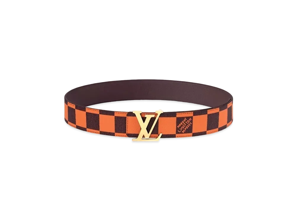 Louis Vuitton LV Initiales 40mm Reversible Belt Damier Pop "Orange"